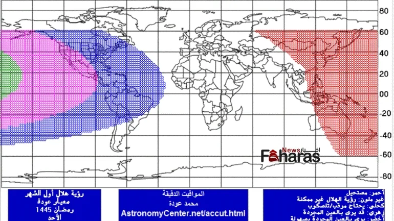 رؤية هلال رمضان 10 مارس